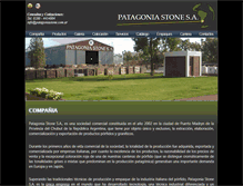 Tablet Screenshot of patagoniastone.com.ar